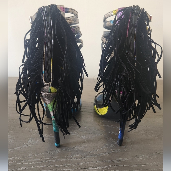 Privileged Metallic Camoflauge Heels- Used - Picture 4 of 4